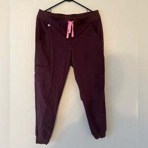 FIGS Zamora jogger scrub pant in Dark Fig